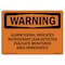 Signmission OSHA Sign, Alarm Signal Indicates Refrigerant Leak, 14in X 10in Alum, 10" W, 14" L, Landscape OS-WS-A-1014-L-11972 - alternate 1